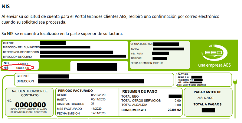 Imagen ubicacion NIC en factura